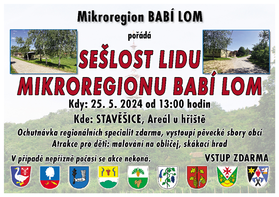 Mikroregion Babi lom plakat Seslost lidu 2024