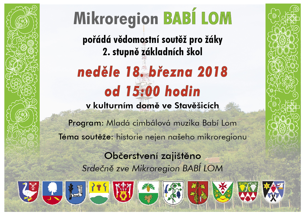mikroregion babi lom plakat Stavesice